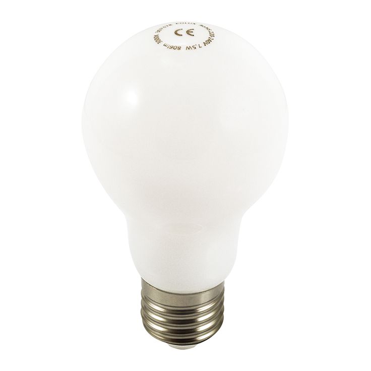 LED-lamppu Polux filamentti A60, E27, 7,5W, maitolasi 