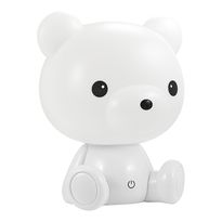 LED-pöytävalaisin Polux Polar Bear, 2.5W, IP20, 255x190x160mm, muovi, valkoinen