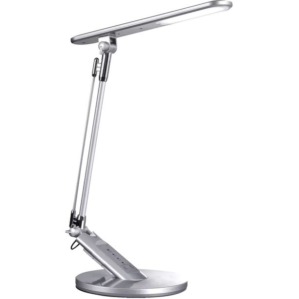 Pöytävalaisin Polux Optimum, 45cm, 7W, CCT, hopea