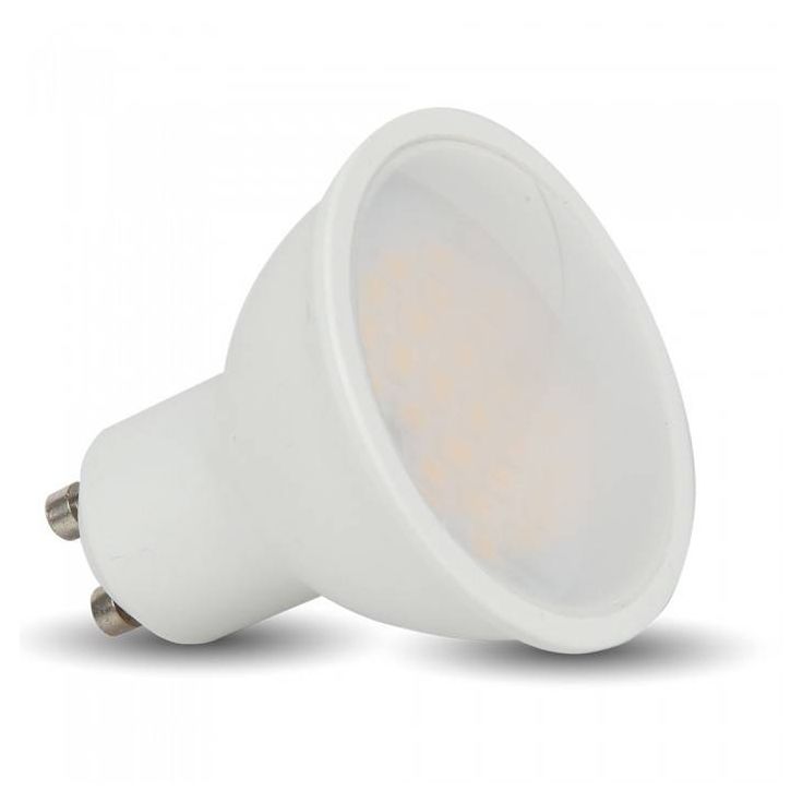 LED-lamppu GU10 V-TAC VT-2779, 7W, 230V, 3000K, 500lm, IP20, Ø 50mm