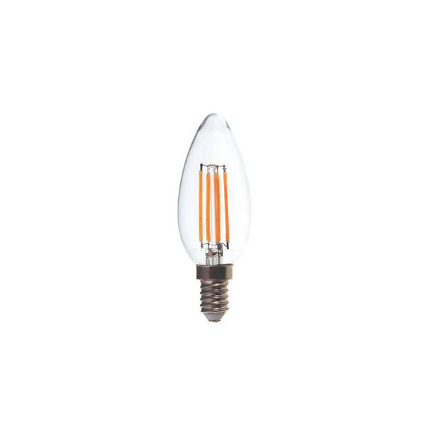 LED-lamppu Kynttilä V-TAC VT-1986, 4W, 230V, 2700K, 400lm, IP20, Ø 35mm