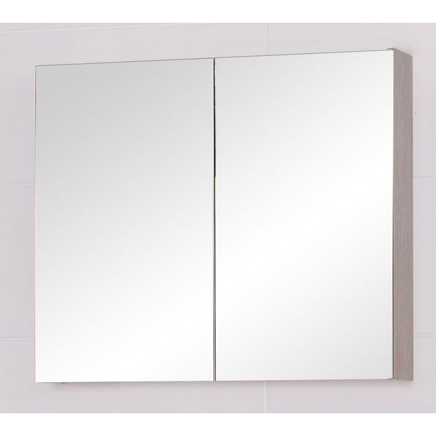 Peilikaappi Finnmirror 80, harmaa tammi