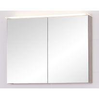 Peilikaappi Finnmirror 90 valolipalla ja pistorasialla, harmaa tammi