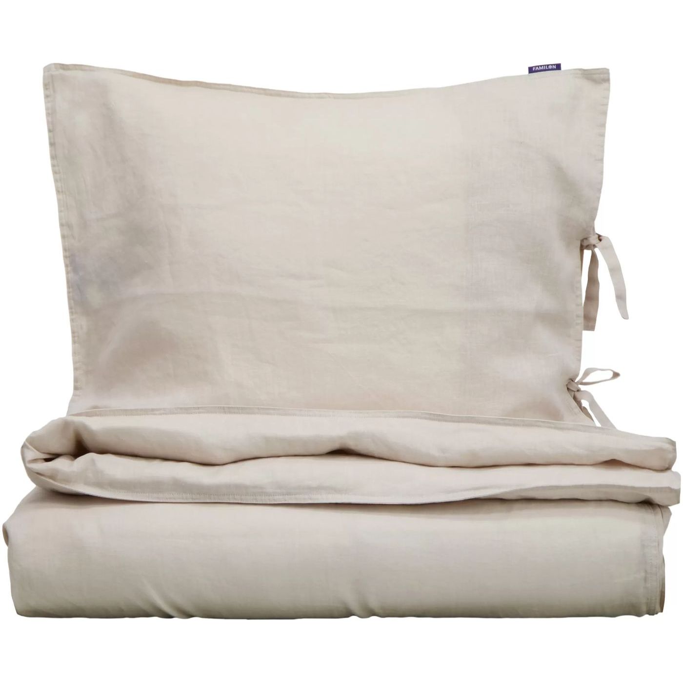 Pussilakanasetti Familon Pellava, 150x200cm, greige