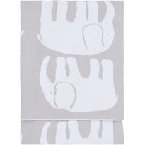 Vauvan torkkupeitto Finlayson Elefantti, 80x100cm, harmaa/valkoinen