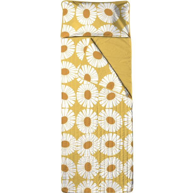 Unipussi Finlayson Valo, 90x250cm, keltainen/valkoinen