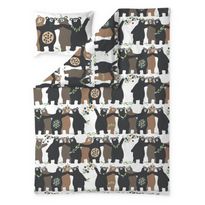 Pussilakanasetti Finlayson Kopla, ruskea/persikka