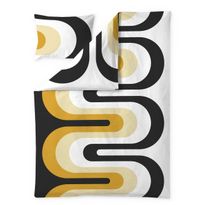 Pussilakanasetti Finlayson Kaista, keltainen/musta