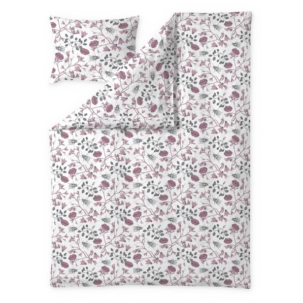 Pussilakanasetti Finlayson Suukko, harmaa/roosa