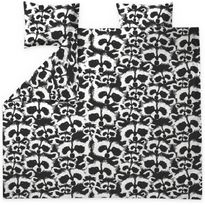 Parivuoteen pussilakanasetti Finlayson Pesue, 240x210cm, musta/valkoinen, luomupuuvilla