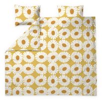 Parivuoteen pussilakanasetti Finlayson Valo, keltainen/valkoinen