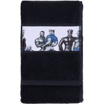 Käsipyyhe Finlayson Finlayson Tom Of Finland Blue Squad, 50x80cm, musta