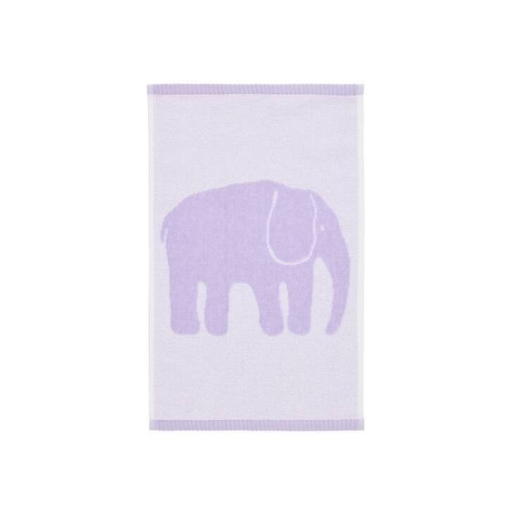 Käsipyyhe Finlayson Yksi elefantti 30x50cm GOTS vaaleanliila