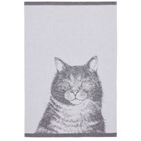 Keittiöpyyhe Finlayson Kissa 50x70cm musta/valkoinen 2kpl/pkt