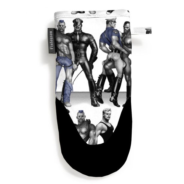 Patakinnas Finlayson Tom Of Finland Blue Squad, 15x30cm, musta/sininen
