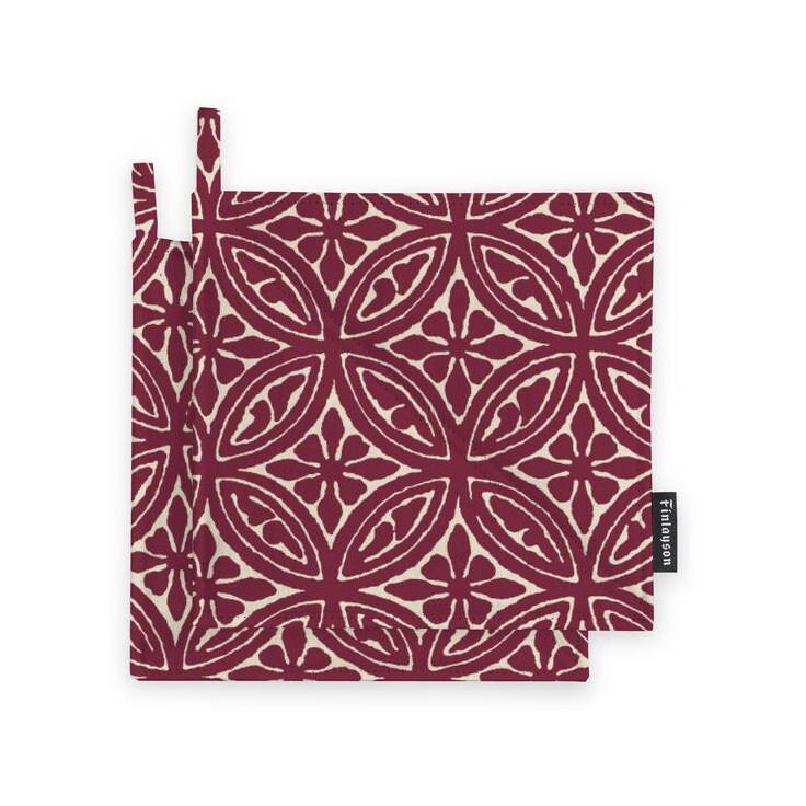 Patalappu Finlayson Elektra 22x22cm viininpunainen 2kpl/pkt