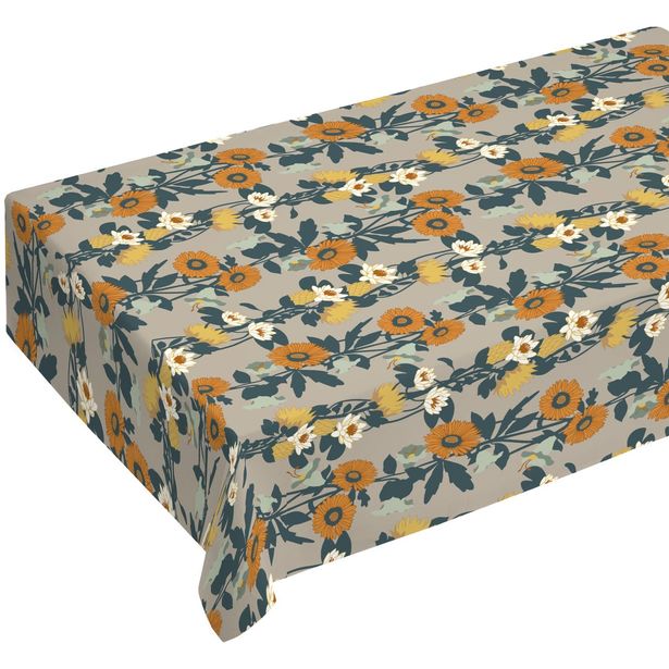 Pöytäliina Finlayson Kaksin, 145x250cm, oranssi/beige