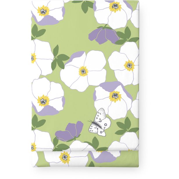 Pöytäliina Finlayson Ruusa, 145x250cm, vaaleanvihreä/vaaleanlila