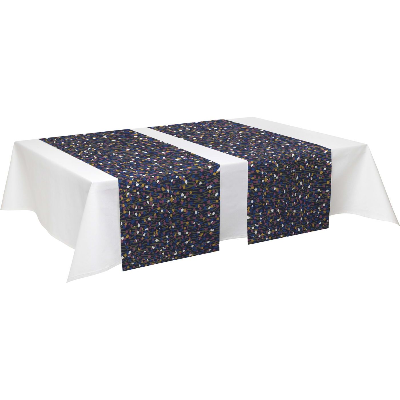 Kaitaliina Finlayson Sievä 40x140cm, sininen/luumu