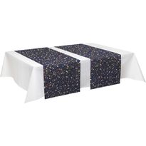 Kaitaliina Finlayson Sievä 40x140cm, sininen/luumu