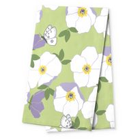 Kaitaliina Finlayson Ruusa, 40x140cm, vaaleanvihreä/vaaleanlila