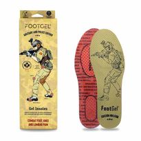 Pohjalliset Footgel Tactical, eri kokoja