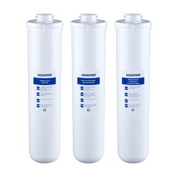 Käänteisosmoosijärjestelmän vaihtosuodatinpakkaus Aquaphor K1-K2-K7BM (RO-102S EU, 202S EU)