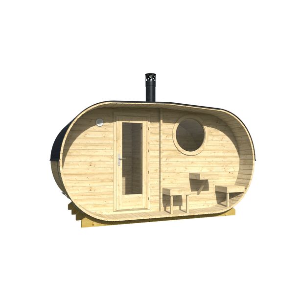 Tynnyrisauna Tene Forssa 9.4m²