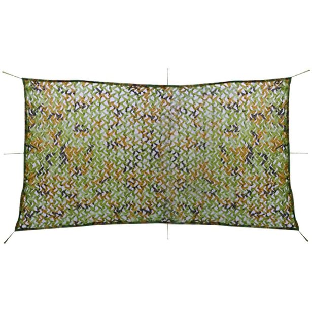 Naamiointiverkko säilytyslaukulla, 1.5x3m, vihreä