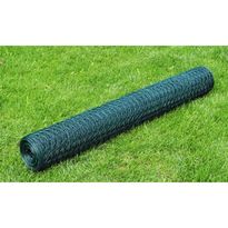 Kanaverkko, galvanoitu, PVC pinnoitteella, silmäkoko 13mm, 25x0.75m, vihreä