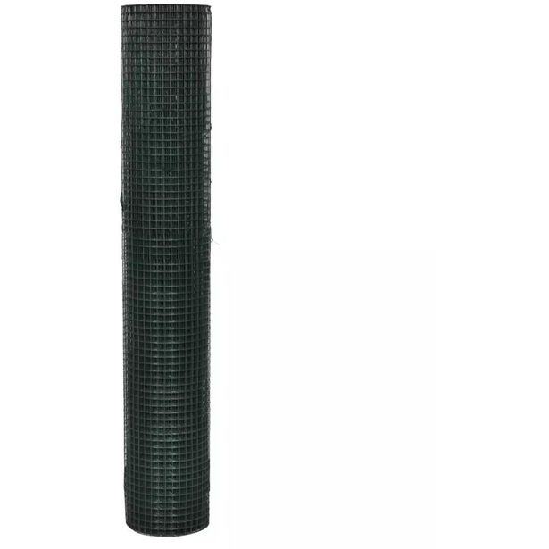 Kanaverkko 12x12mm, galvanoitu, PVC pinnoitteella, 10x1m, vihreä