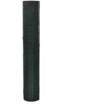 Kanaverkko 16x16mm, galvanoitu, PVC pinnoitteella, 10x1m, vihreä