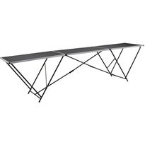 Taittuva tapetointipöytä mdf ja alumiini 300x60x78 cm