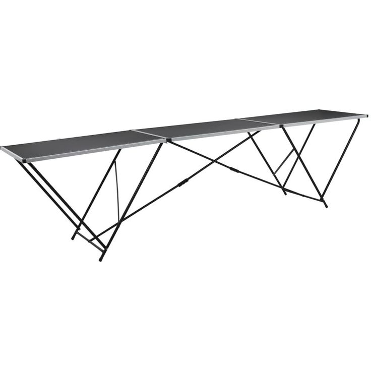 Taittuva tapetointipöytä mdf ja alumiini 300x60x78 cm_1