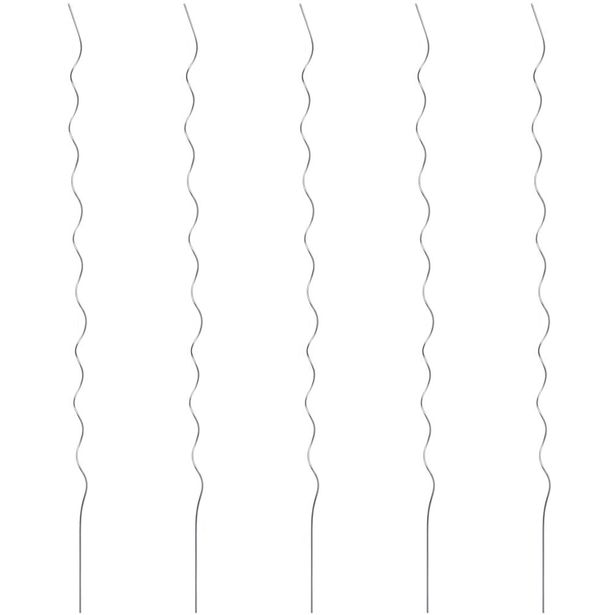 Kasvituet 5 kpl, spiraali, 110 cm, galvanoitu teräs