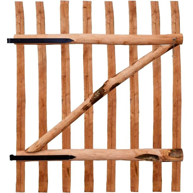 Aitaportti, kyllästetty pähkinäpuu, 100x120cm