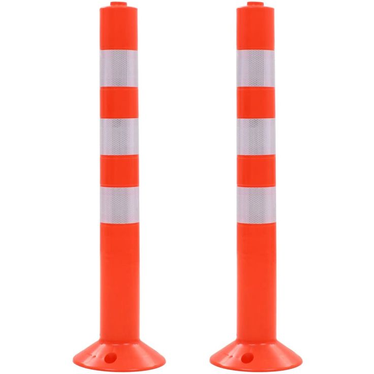 Liikenteenohjaustolpat fineprice, 2kpl, muovi, 75 cm