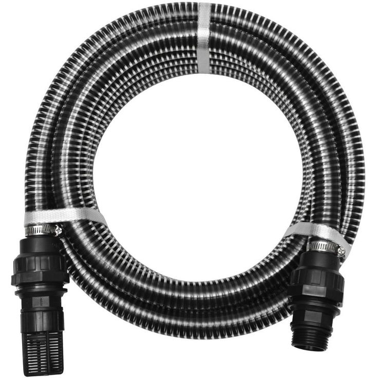 Imuletku ja liittimet 4 metriä, 22 mm, musta