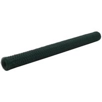 Kanaverkko, teräs, PVC pinnoitteella, silmäkoko 36mm, 25x1.5m, vihreä