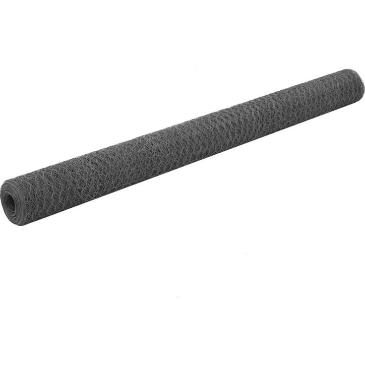 Kanaverkko teräs PVC pinnoitteella, silmäkoko 25mm, 25x1.5m, harmaa