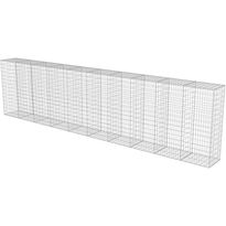Gabion-kivikori kansilla, galvanoitu teräs, 600x50x150cm