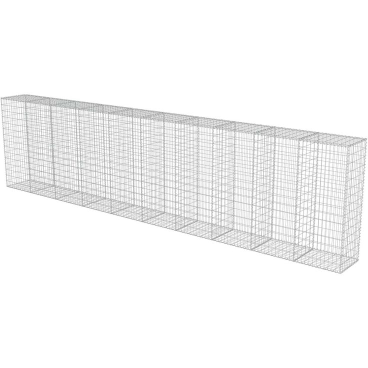 Gabion-kivikori kansilla, galvanoitu teräs, 600x50x150cm