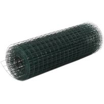Kanaverkko 19x19mm, galvanoitu teräs, 25x0.5m, vihreä