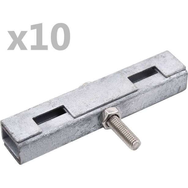 Puutarhan U-mattoliitin, 10kpl, hopea