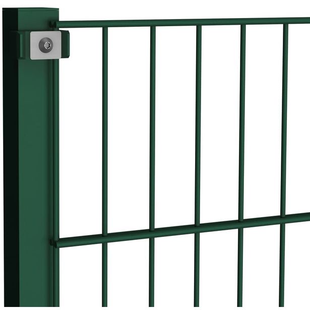 Aitapaneeli tolpilla, rauta, 1.6x1.7m, vihreä