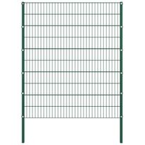 Aitapaneeli tolpilla, rauta, 2x1.7m, vihreä