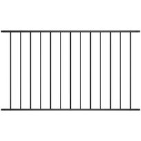 Aitapaneeli, jauhemaalattu teräs, 1.7x0.75m, musta