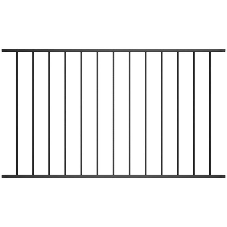 Aitapaneeli, jauhemaalattu teräs, 1.7x1.25m, musta