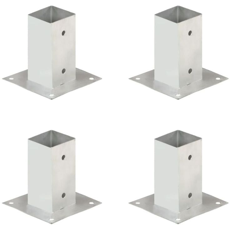 Aitatolpan jalat, 4kpl, galvanoitu, 71mm
