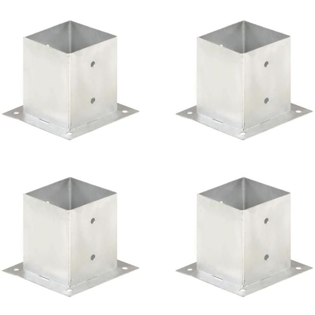 Aitatolpan jalat, 4kpl, galvanoitu, 121mm